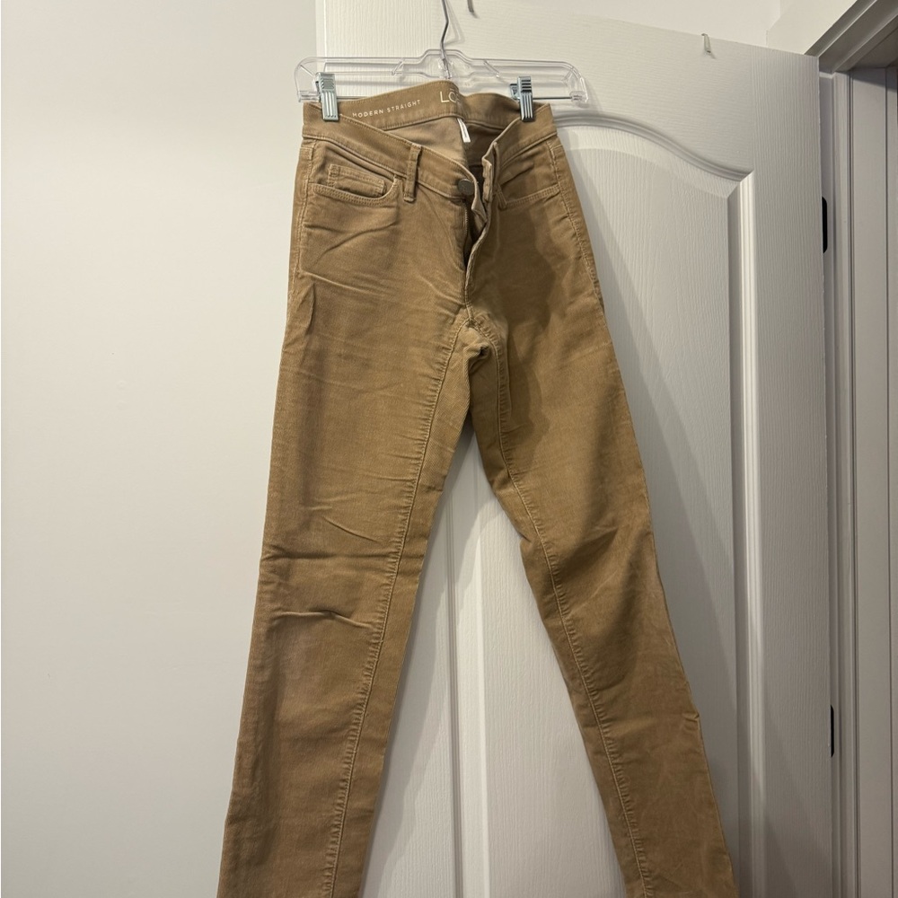 Loft women Slim Fit Brown corduroy